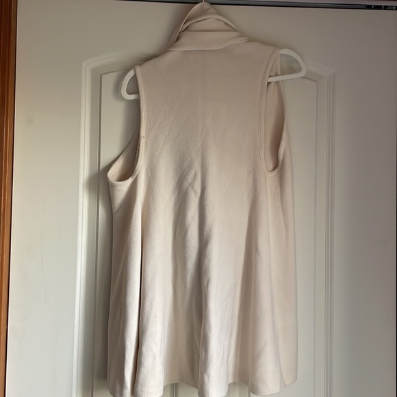 Look - Cream Drapey Cardigan Vest - Picture 2 of 2